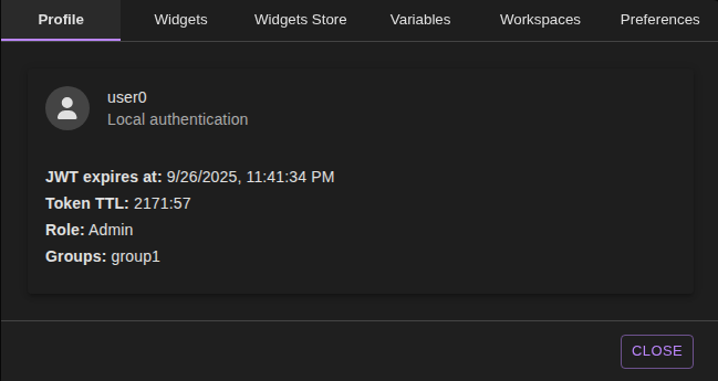 Settings Portal