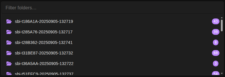 Shared Folders Widget